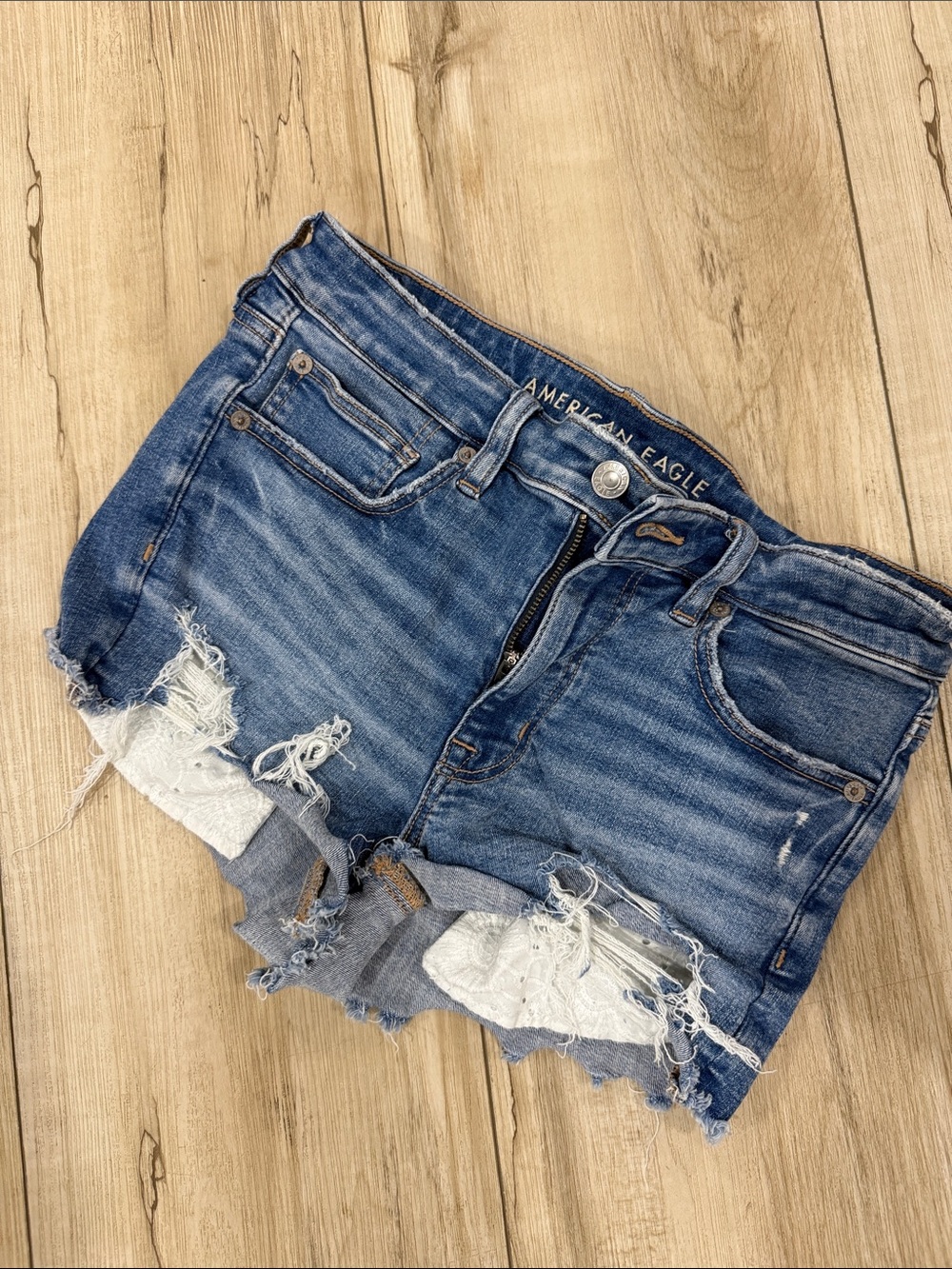 American Eagle next level stretch jean shorts